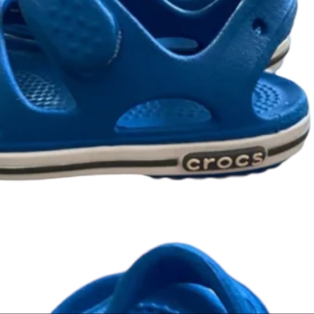 Crocs Classic Clogs Toddler C4 Blue Slip On Water Shoes Beach Play - Picture 6 of 9